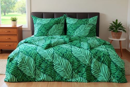 Obliečky mikrosatén LEGA zelené