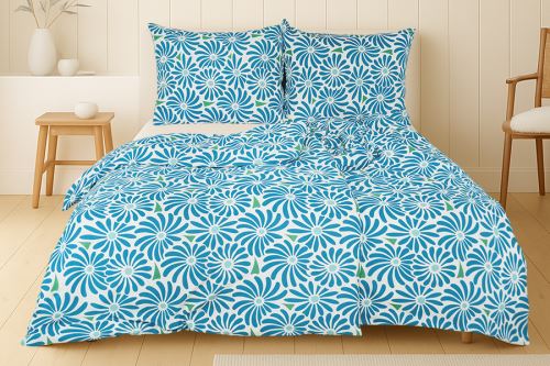 Obliečky mikrosatén 4dielne IMBA modré