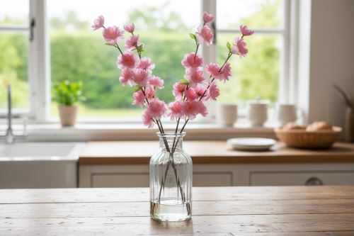 Umelé kvety JABLOŇ malá ružová