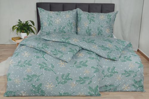 Bavlnené obliečky BASIC predľžené MENDA šedé (7)