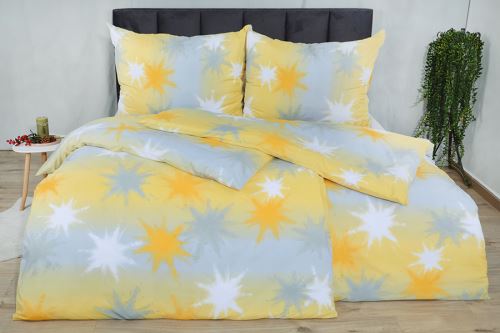 Obliečky mikrosatén 4dielne LASTRA zlaté (2)