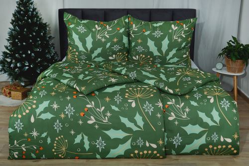 Zimné Krepové obliečky mikro BASIC TOUTA zelené