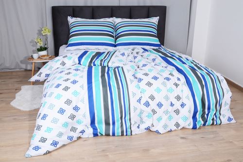 Bavlnené obliečky BASIC GLENA tyrkysové