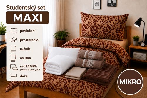 Študentský set MAXI LONA hnedý