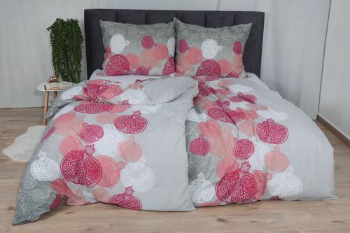 Bavlnené obliečky BASIC 4dielne NARA šedé