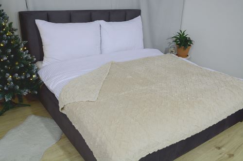 Mikroflanelová deka MODA béžová 150x200 cm (2)