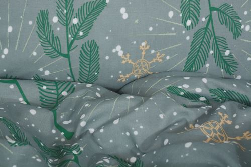 Bavlnené obliečky BASIC predľžené MENDA šedé (5)