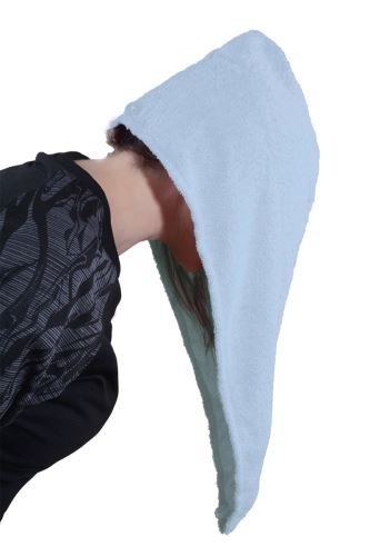 Rýchloschnúci turban na vlasy RENA svetlo modrý (2)