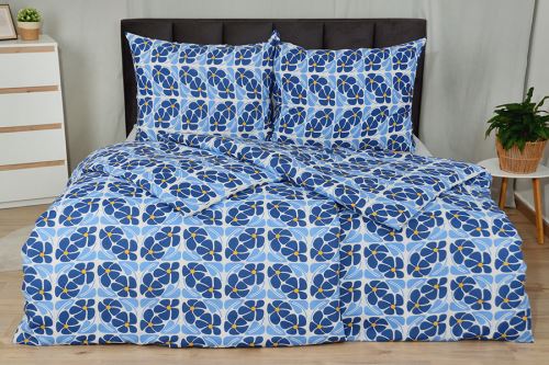 Bavlnené obliečky PLUS ANEMA modré