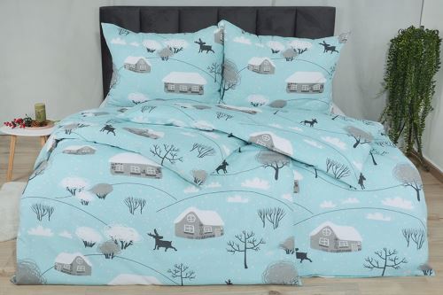 Bavlnené obliečky PLUS BIANO tyrkysové