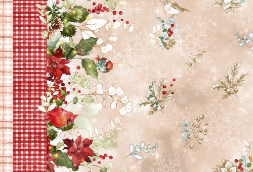 PVC obrus VIANOČNÝ SEN červený