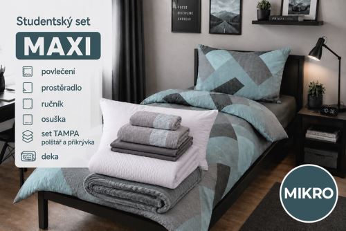 Študentský set MAXI ZERINA šedý