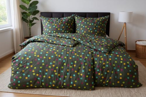 Obliečky z mikrovlákna s bavlneným efektom MAKORKA šedé