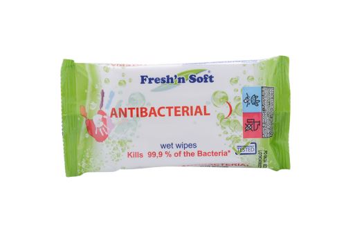 Antibakteriálne vlhčené obrúsky 15 ks