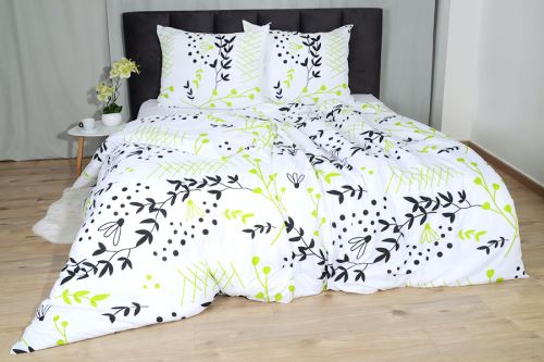 Obliečky mikrosatén 4dielne REVILA limetkové