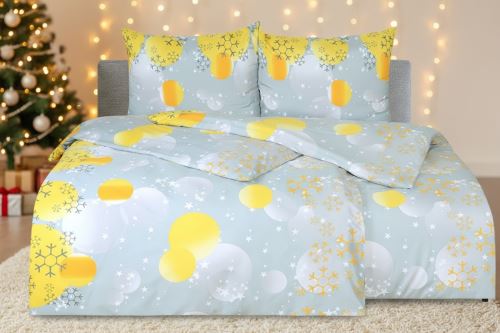 Obliečky z mikrovlákna s bavlneným efektom KALEDA zlaté