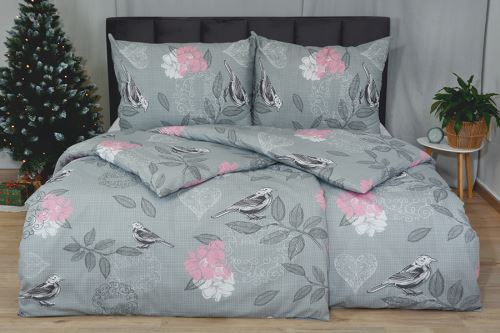 Krepové obliečky PLUS predľžené PARANA šedé