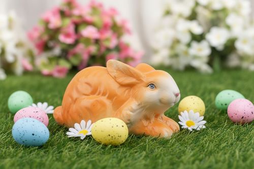 Keramická dekorácia ZAJAČIK ležiace