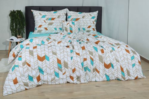 Bavlnené obliečky PLUS MANIKA tyrkysové