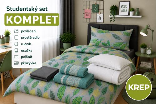 Študentský set KOMPLET BORNA zelený