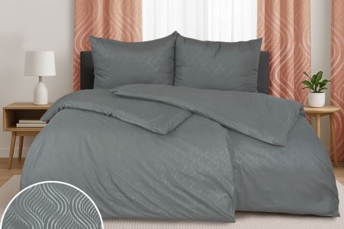 Obliečky DAMAŠOK mikro LAMZA šedé