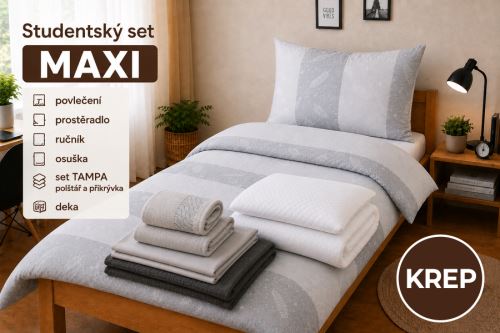 Študentský set MAXI BINALA šedý