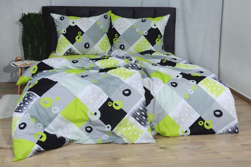 Bavlnené obliečky BASIC predľžené TALONA limetkové