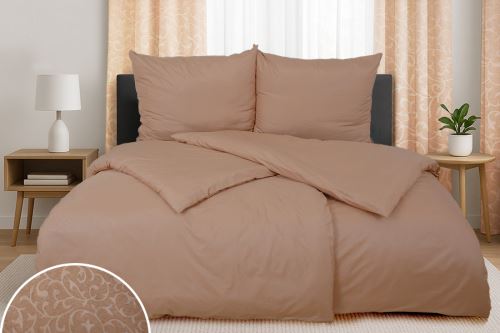 Obliečky DAMAŠOK mikro 4dielne STOLA kávové