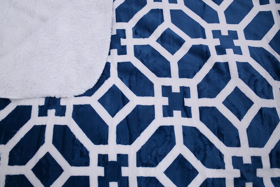 Obojstranná deka TOMA kráĺovská modř