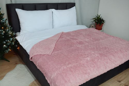 Mikroflanelová deka MODA staroružová 150x200 cm (2)