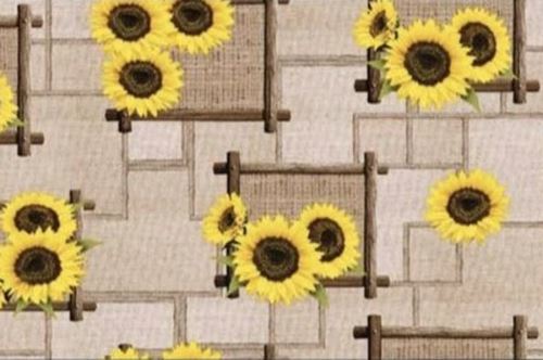 PVC obrus SLNEČNICA 2 béžový