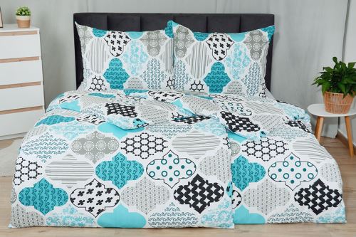 Obliečky flanel mikro OLETA tyrkysové