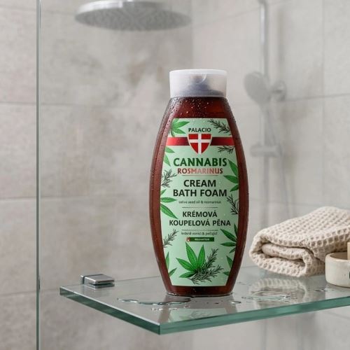 Konope s rozmarínom kúpeľová pena 500 ml (2)