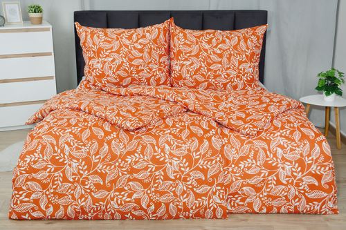 Bavlnené obliečky BASIC 4dielne LISA tehlové