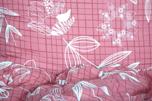 Obliečky mikrosatén predľžené RAISA ružové (5)