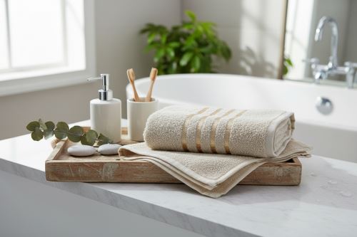 Set uteráka a osušky NARMI béžový (1)