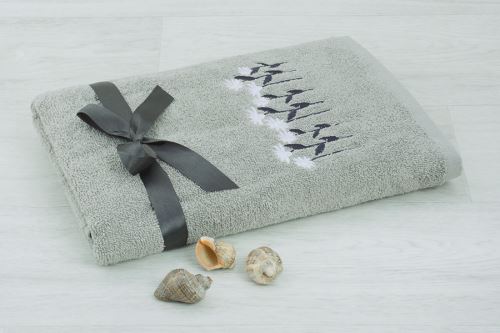 Osuška KANTO svetlo šedá