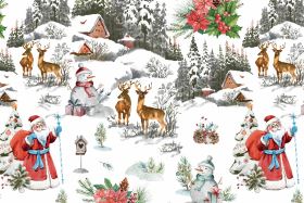 PVC obrus VIANOČNÁ ZIMA 140 x 140 cm