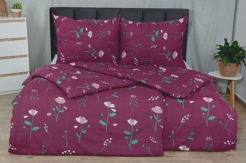 Bavlnené obliečky PLUS ELMA vínové