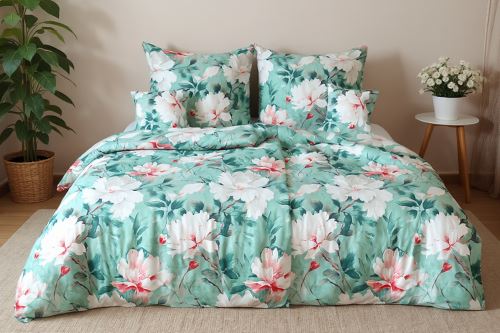 Obliečky mikrosatén EXCLUSIVE AZORA + obliečka vankúšik ZADARMO