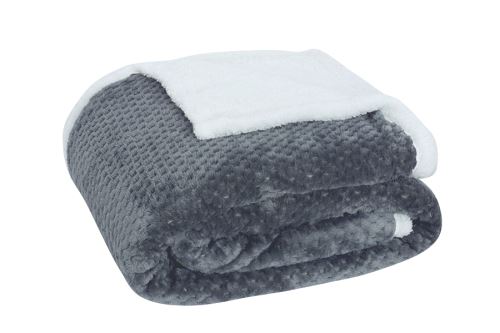 Obojstranná deka NADA tmavo šedá